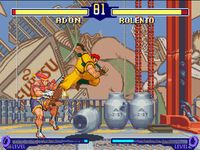 une photo d'Ã©cran de Street Fighter Alpha 2 sur Nintendo Super Nes